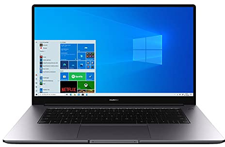 HUAWEI MateBook D 15 Zoll Laptop, FullView 1080p Full HD Ultrabook, 256 GB PCIe SSD, 8GB RAM, AMD Ryzen 5 3500U, Fingerabdrucksensor, versteckbare Kamera, Windows 10 Home - grau