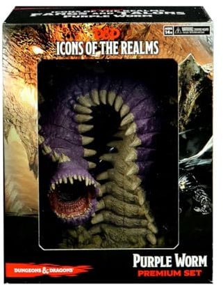 WizKids/NECA D&D Icons of The Realms: Fangs and Talons - Purple Worm Premium Set (Set 15)