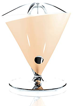 BUGATTI, Vita, elektrischer Entsafter, Geschwindigkeit 90-95 Umdrehungen pro Minute,Fassungsvermögen 0,6 Liter, Edelstahlfilter, 80 W, elegantes Design, Sahne
