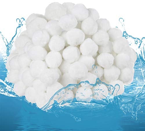 Aoligei 500g Filterbälle Pool, 500g Ersetzen 18 kg Filtersand, Filterbälle für Sandfilteranlagen, Pool Filterbälle für Sandfilteranlage Schwimmbad, Filterpumpe, Poolreinigung Zubehör