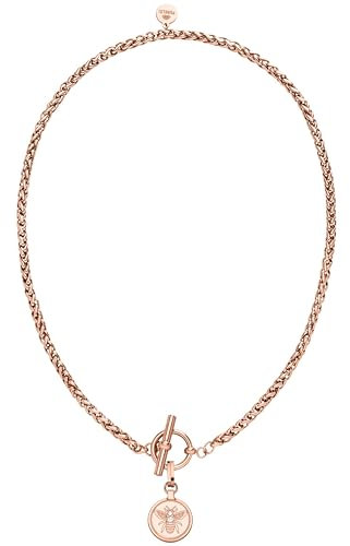 Purelei® Lele Kette Damen (Roségold) – Halskette Damen aus langlebigem Edelstahl – Wasserfeste Kette mit Anhänger – 42,5 cm Länge – Halskette für deinen individuellen Look