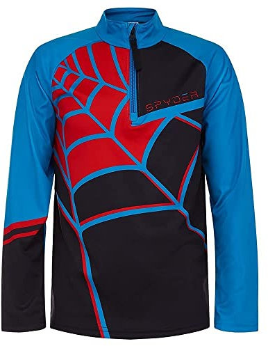 Spyder Jungen Spyder Web 1/2-zip turtleneck mid-layer top jongens Shirt, Schwarz, XL