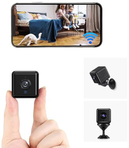 Orgrul Mini Spy Camera Hidden WiFi Wireless Small Video Camera Full HD 1080P Nanny Cam Night Vision Secret Surveillance Cameras, Compact Indoor/Outdoor Video Recorder with Audio…