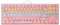 Sxhlseller Clavier de Jeu Mécanique 87 Touches Fournitures de Jeu USB2.0 Filaires Classiques pour PC Gamer Computer Laptop (Rose)