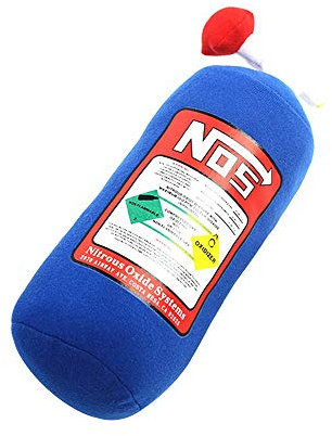 Shkalacar NOS Lachgas Flasche Kissen,Auto Decor Kopfstütze,Kissen Kreative,Plüsch Kissen