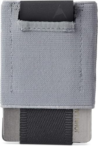 Gomatic Slim Wallet/Credit Card Holder - Holds 4-15 Bank Cards, Pull-Tab for Easy Card Access, Ultra-Thin, Modern & Compact Card Holder, Minimalist Wallet, Gadget for Men - Grey