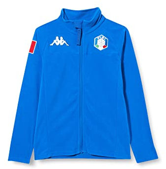 Kappa Unisex 6cento 687b Fz FISI Sport Pullover, Blue Princess, YL