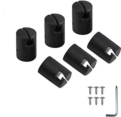 Trampoline Pole Cap Enclosure G Shaped Pole Cap Trampoline Shell Rod Cap with Screw for Flat Steel Sheet Top Ring System