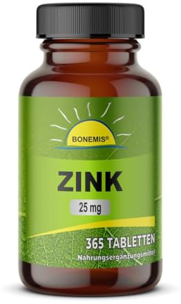 Zink, Tabletten, 25 mg (Zinksbisglycinat), 365 Stück, ohne Zusätze
