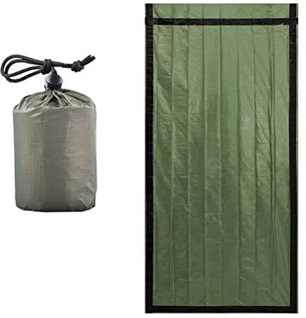 HWGING Emergency Survival Sleeping Bag, Survival Bivouac Sack, Aid Blankets, Waterproof Emergency Blanket, Ultralight, Heat Repellent, Cold Protection, Outdoor, Camping, Hiking