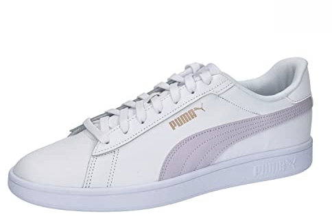 PUMA Unisex Smash 3.0 L Sneaker, White Spring Lavender Rose Gold, 41 EU
