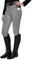 FitsT4 Sports Damen Reitleggings Silikon Vollbesatz Reithose mit Handytasche und Gürtelschlaufen,Grau,Gr.XS
