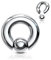 Pain-is-Art Piercingring SILBER 3.0-10.0 mm aus Chirurgischem Stahl (Dicke: 6.0 mm | Innendurchmesser: 14 mm) - 0.05 kg