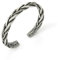 KF-Premium 925 Thai Handmade Mens Bracelet Vintage Open Bangle Twisted Cuff