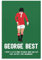 George Best Sportman Kunstdruck auf Leinwand, Poster, Wandkunstdruck, moderne Dekoration, 30 x 45 cm