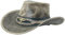 Black Jungle Ontario Outdoor Western Lederhut Australien Cowboy Lederhüte Reiterhut Unisex (as3, Alpha, s, Charcoal/Schwarz)