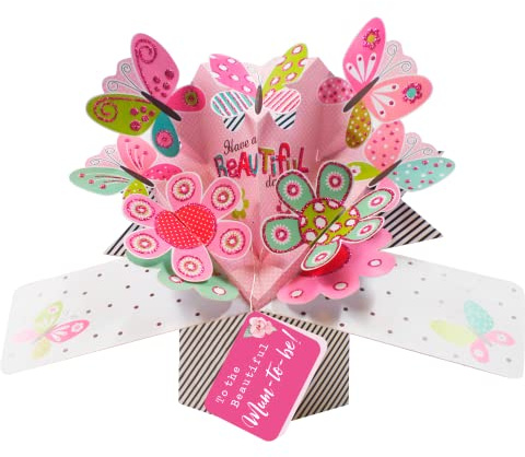 Beautiful Mum-to-be! Butterfly Pop Up Card Mother's Day, Birthday, Any Occasion POP013M29