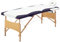 Table de massage pliable 2 zones Bois Blanc et violet