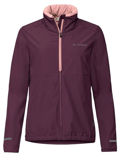 VAUDE Women's Cyclist Air Jacket, Damen Windjacke zum Fahrradfahren, cassis uni, 36