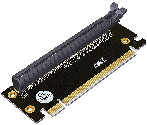 JMT PCI-Express 3.0/4.0 16x Riser Card 90 Degree High Speed Riser Card for 1U / 2U Server Case (PCI-E 4.0 for 1/2U)