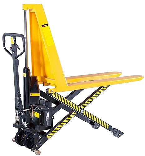 LoadSurfer 1000kg Semi electric High Lift Hand Pump Push Pallet Truck Jack Trolley Fully Assembled 540x1150mm