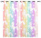 YUANZU Weißes Einhorn Vorhänge Mädchen Regenbogen Streifen Ösen Gardinen mit Blickdichte Vorhang Kälteschutz Blackout Curtain Kinderzimmer Schlafzimmer Verdunkelung Fenster, 2 Stück, H 160 x B 106 cm