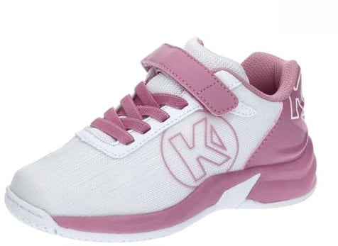 Kempa Unisex Kinder Attack 2.0 Junior Game Changer Handballschuhe, Sportschuhe, Turnschuhe, Weiß Rosa, 38 EU