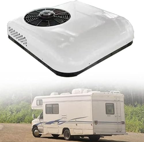 Aire acondicionado de aire para techo de vehículos recreativos de 12V/24V para camiones, autocaravanas y caravanas, aire acondicionado eficiente de vehículos recreativos para viajes cómodos ,24V