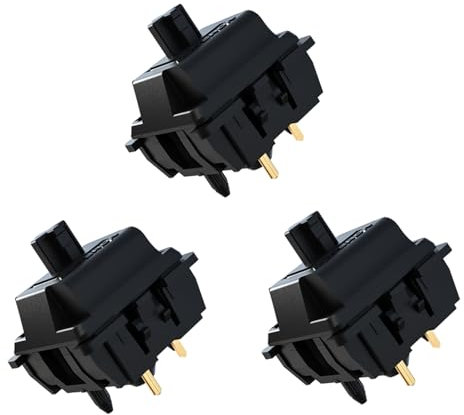 Zjmehty Gateron Oil King 3.0 Switches for Mechanical Keyboard,5-Pin 55gf Linear Pre-Lubed Triple-Enhanced Pin Switches(10pcs,Oil King)