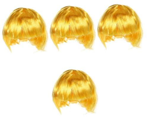 Toyvian 4 Stück Pilzkopf Perücke Künstliches Haar Für Urlaub Party Perücke Modische Cosplay Perücken Kopfschmuck Haar Perücken Haar Perücken Für Maskerade Cosplay Perücken Für