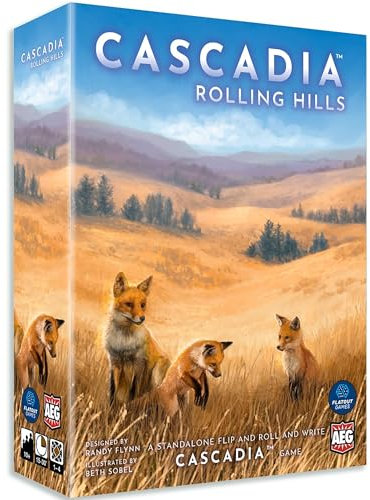 AEG Alderac Entertainment | Cascadia Rolling Hills Brettspiel auf Englisch für die ganze Familie | Strategiespiel mit Würfeln für 1-4 Spieler | Die Tierwelt des Pazifischen Nordwestens