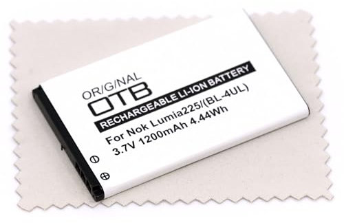 Ersatz Akku passend für Nokia 225, 3310 (2017), 6310 (2021), TA-1008, TA-1030 (Ersetzt Originalakku BL-4UL) 1200mAh mit mungoo Displayputztuch