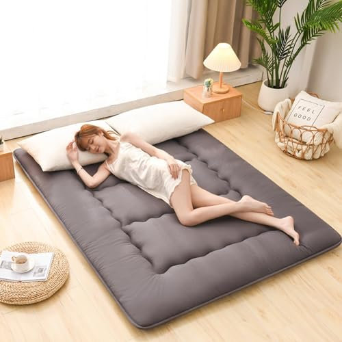 Generisch MatratzeJapanische Futon-Bodenmatratze bequeme und rutschfeste Doppelmatratze Faltbare Boden-Tatami-Matratze tragbare Campingmatratze (Farbe: Größe: 0 9 x 2 0 m)