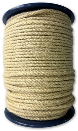 Corda intrecciata in canapa sintetica, 1,27 x 15,7 m, in polipropilene sintetico con effetto canapa naturale, per paesaggistica, decorazioni per la casa e progetti esterni, resistente alle intemperie,