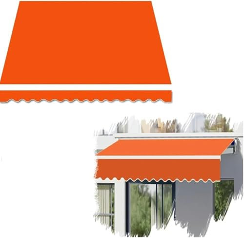 HOTAPEPU Gelenkarmmarkise Ersatzstoff Einziehbar Einziehbar Markisenbespannung Canvas 3×2m 4×5m Markise Ersatzbespannung Sonnensegel Für Terrasse Balkon(Pink,3x2.5m/9.8x8.2ft)