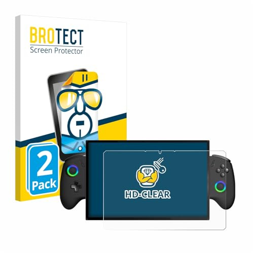 BROTECT Schutzfolie für OneXPlayer X1 | 2 Stück Transparenter Displayschutz Made in Germany Klare Displayschutz-Folie Clear Einfache Montage Case-Friendly