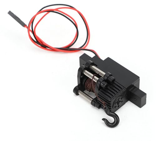 RC Winde, RC Car Metallwinde Ersatz RC Car Winde Upgrade Teile Zubehör Automatische Winde Kunststoff Metall Automatische Winde C34 RC Car Automatische Winde Passend für 1/16 RC