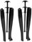 Wedhapy Ensanchador De Botas Ensanchador De Pantorrillas Moldeador De Botas Hormas De Plástico para Zapatos Soporte para Botas Altas hasta La Rodilla Herramienta para Moldear Botas Negro con Asa