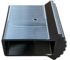 4 Leiterfüße/Außenschuhe 50x22mm OHNE Noppen auf der Innenseite für Traversen