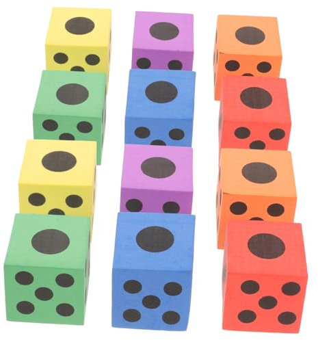 Vaguelly 12stücke Teiliges Eva-schaumwürfel Junge Mädchen Große Spielwürfel Ca Bunte Zufällige Farben Leicht Robust Für Klassenzimmer Outdoor Und Reisen Kindersicheres Lernspielzeug