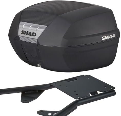 MOTOMENT Bundle Topcase inklusive Gepäckträger Komplettset Shad 44 Liter passend für Honda CBF 1000 SC58 2006-2010