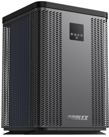 poolomio Full Inverter Wärmepumpe Pool 20kW Silverline Top 200T | WiFi Pool Heizung für Pools 90–120 m³ | Energieeffizienter & leiser Poolheizer mit Titan Wärmetauscher | COP bis 12,48