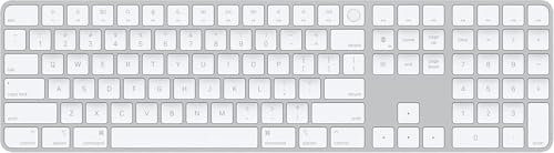 Apple Magic Keyboard with Touch ID and Numeric Keypad (QWERTY US English) Silver (Renewed)