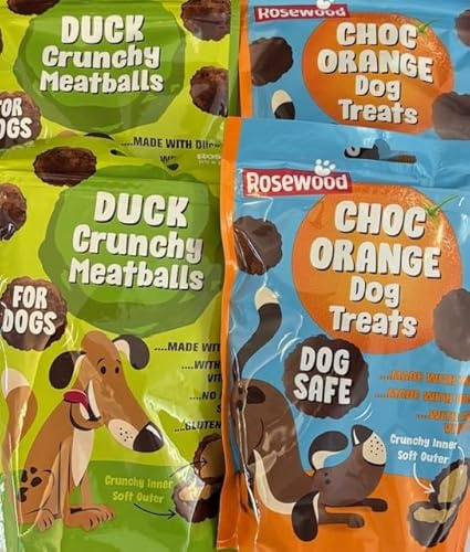 Rosewood Crunchy Balls Variety Pack of 4 - (Choc Orange/Duck)