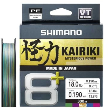 Line Kairiki 8+ - 300m 0.19mm 13.4kg Multi C.