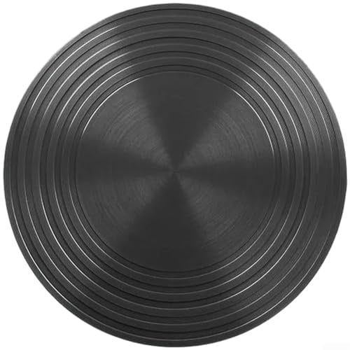 Placa separadora de calor para estufa de gas con aluminio grueso de 4 mm y 6 mm, diseño antideslizante de doble cara para evitar que la olla se deslice y mejorar la uniformidad del calor (J)