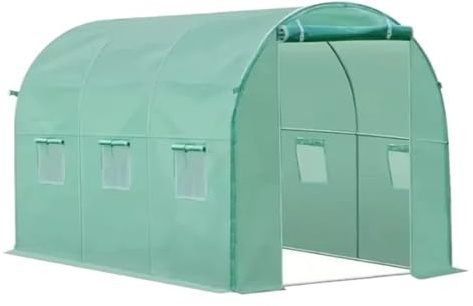 Serre de Jardin Serre de Jardinage extérieur, Isolation, Plantation à Domicile, Protection Solaire étanche, Facile Construire, Pliable et Portable(Green,3x2x2m-19mm Tube)