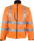 Prevent Warnschutz-Softshell-Jacken 8060O, leuchtorange, Gr. 2XL