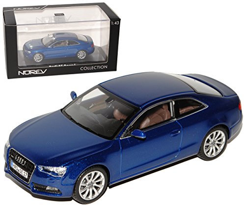 Norev A-U-D-I A5 Coupe Scuba Blau Facelift Ab 2011 1/43 Modell Auto mit individiuellem Wunschkennzeichen