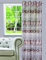 DecoKing 140x245 cm rosa braun Vorhang Fensterdekoration Gardine Ösenschal Organza ethnisch pink Brown